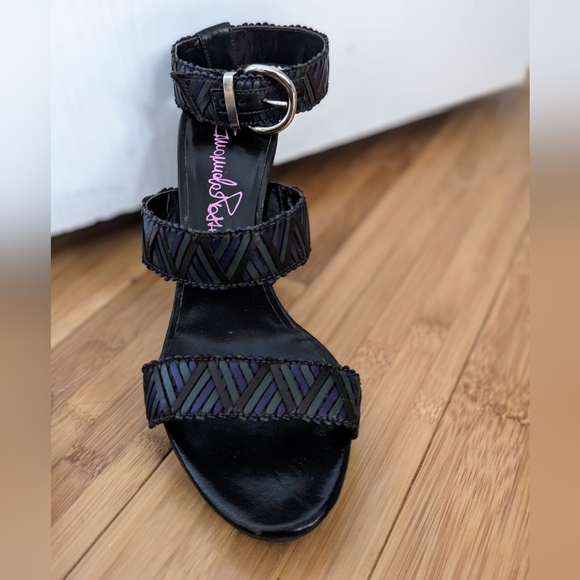 Double Strap Chunky Heel Platform Sandals - Picture 2 of 12